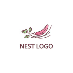 simple nest logo design