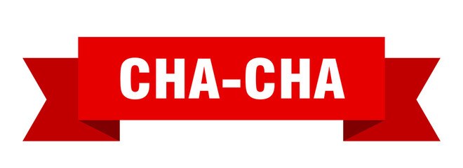cha-cha ribbon. cha-cha paper band banner sign