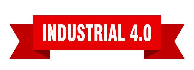 industrial 4.0 ribbon. industrial 4.0 paper band banner sign