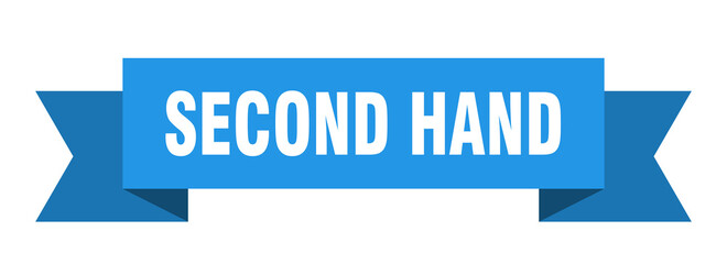 second hand ribbon. second hand paper band banner sign