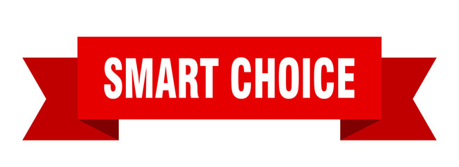 smart choice ribbon. smart choice paper band banner sign