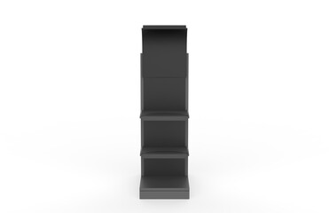 Display stand, retail display stand for product , display stands isolated on white background. 3d illustration