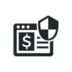 Safe online transaction icon