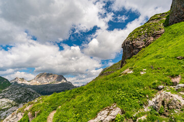 Fantastic hike in the Lechquellen Mountains in Vorarlberg Austria