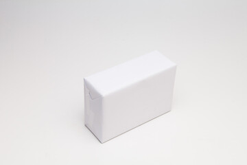 White box gift on white background