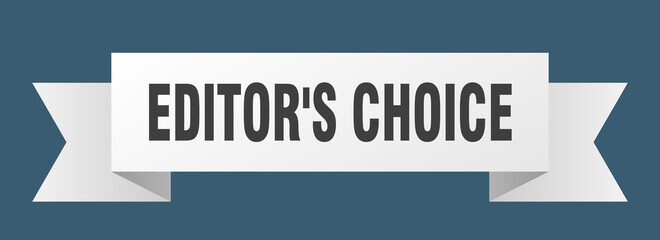 editor's choice ribbon. editor's choice paper band banner sign