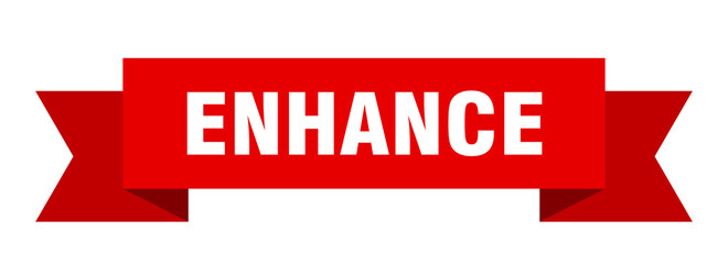 enhance ribbon. enhance paper band banner sign