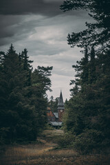 Fototapeta premium Stabkirche Stahnsdorf001