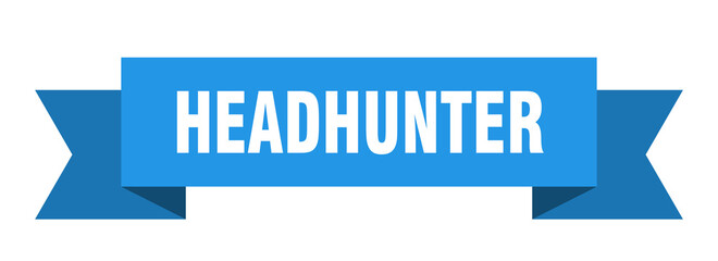 headhunter ribbon. headhunter paper band banner sign