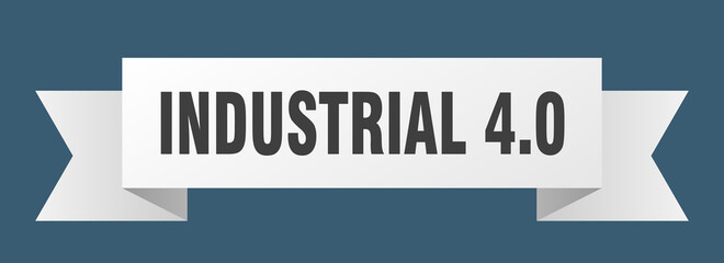 industrial 4.0 ribbon. industrial 4.0 paper band banner sign