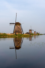 Fototapeta na wymiar Kinderdijk, Netherlands - mei 2020