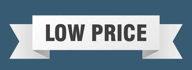 low price ribbon. low price paper band banner sign