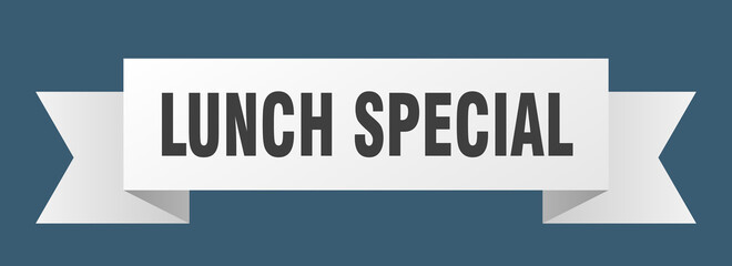 lunch special ribbon. lunch special paper band banner sign