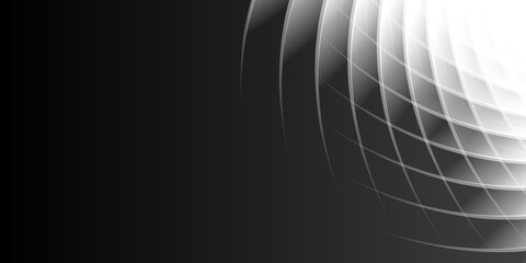 Abstract modern black white lines background vector illustration presentation design. Suit for business, corporate, institution, conference, party, festive, seminar, and talks. © Roisa