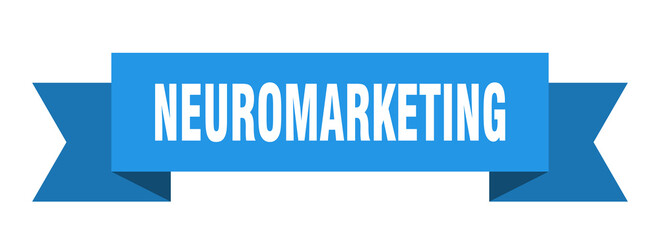 neuromarketing ribbon. neuromarketing paper band banner sign