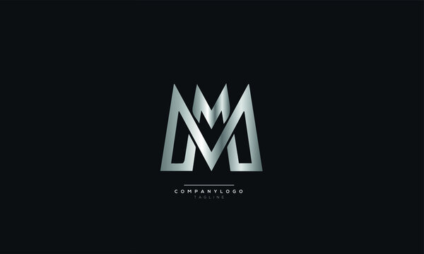 MM Logo. M M Design. White MM Letter. MM/M M Letter Logo Design