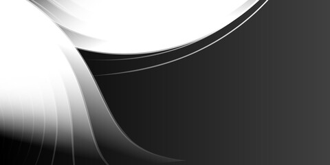 Black curve wave lines abstract background modern minimalist for presentation design. Suit for business, corporate, institution, party, festive, seminar, and talks.