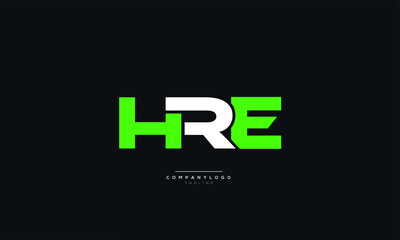 Letter HRE Business Logo Design Alphabet Icon Vector Symbol
