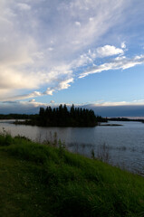 Sunset Over Astotin Lake