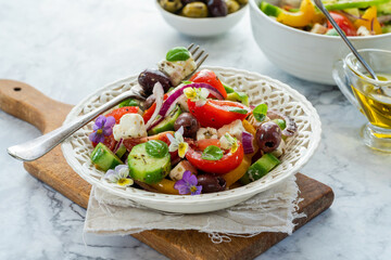 Traditional Greek salad