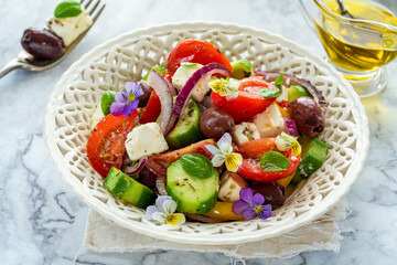 Traditional Greek salad