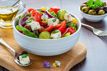 Traditional Greek salad