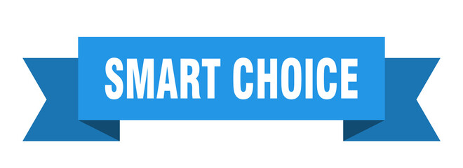 smart choice ribbon. smart choice paper band banner sign