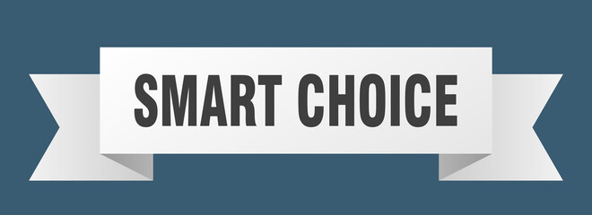 smart choice ribbon. smart choice paper band banner sign