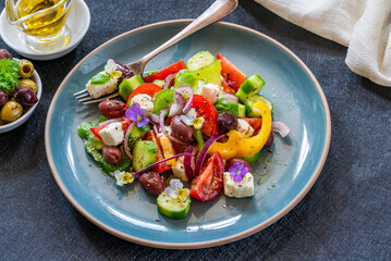 Traditional Greek salad