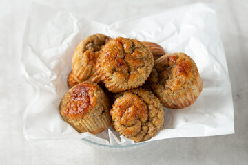 banana muffin in a bowl