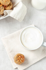 muffin and milk