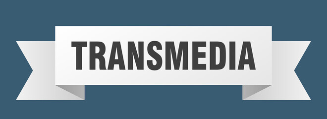 transmedia ribbon. transmedia paper band banner sign