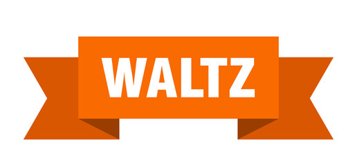 waltz ribbon. waltz paper band banner sign