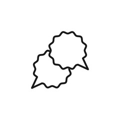 Speech bubble icon. Conversation symbol modern, simple, vector, icon for website design, mobile app, ui. Vector Illustration