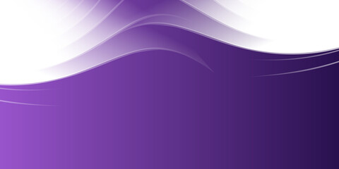 Abstract purple violet white presentation background with simply curve lighting element vector illustration