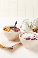 muesli with açai