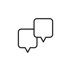 Speech bubble icon. Conversation symbol modern, simple, vector, icon for website design, mobile app, ui. Vector Illustration