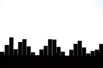 Obraz premium Graphics with vertical lines in black and white background