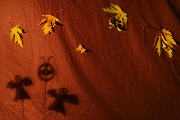 Holiday Halloween. Shadow play
