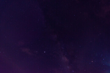 Panorama blue night sky milky way and star on dark background.Universe filled with stars, nebula...