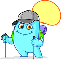 Funny Bubble gum character 