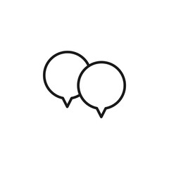 Speech bubble icon. Conversation symbol modern, simple, vector, icon for website design, mobile app, ui. Vector Illustration