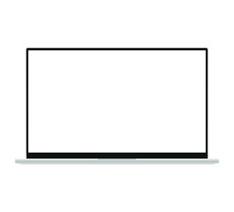 Mockup laptop with white background