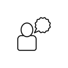 Speech bubble icon. Conversation symbol modern, simple, vector, icon for website design, mobile app, ui. Vector Illustration