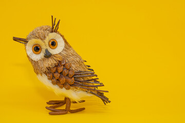Coruja miniatura enfeite para casa escritório símbolo de sabedoria expertise olhos grandes owl...