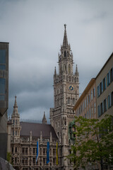 Fototapeta na wymiar View of the New Town Hall in Munich