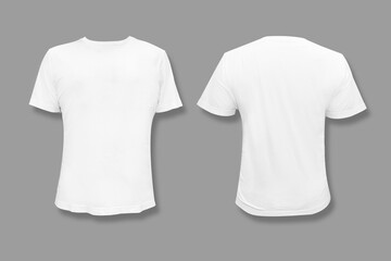 Isolated White T-Shirt with Blank Copy Space