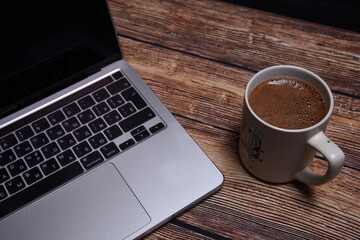 laptop and coffee
