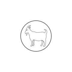 Goat Logo Template vector icon