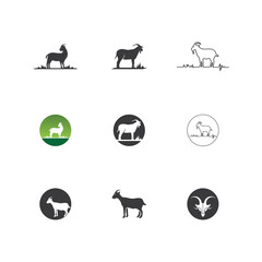 Goat Logo Template vector icon